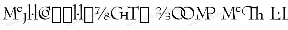 BernhardMod OSF BT Roman字体转换